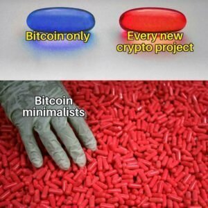 red pill blue pill bitcoin meme