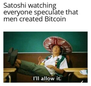 satoshi community meme