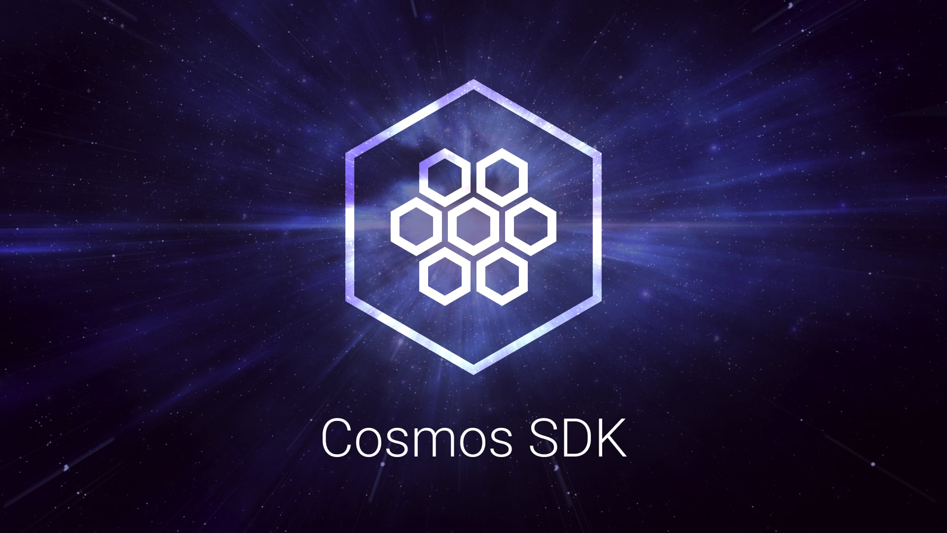 Cosmos Network cosmos sdk log on dark background for decentral publishing