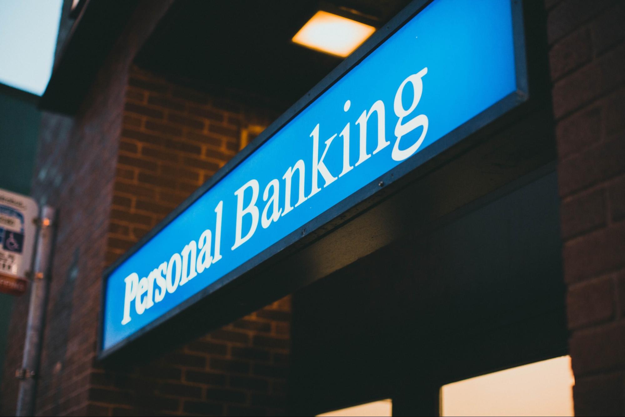 Crypto banking personal banking banner for decental publishing