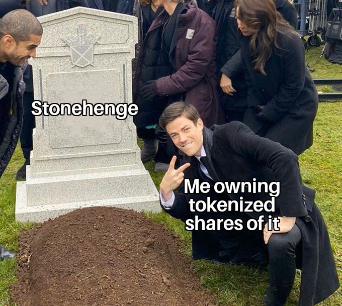 Crypto meme stonehenge nft meme for decentral publishing