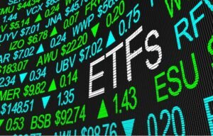 ETF on a stock report screen for decentral publishing