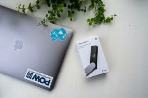 Store NFTs in a hardware wallet ledger nano next to laptop for decentral publishing