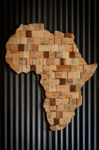 africa image in corks