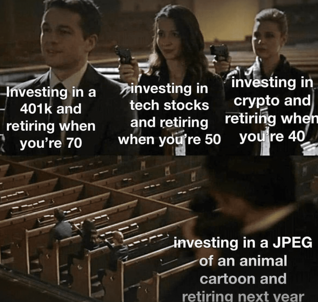 crypto news meme of the week by emily em weber for decentral publishing