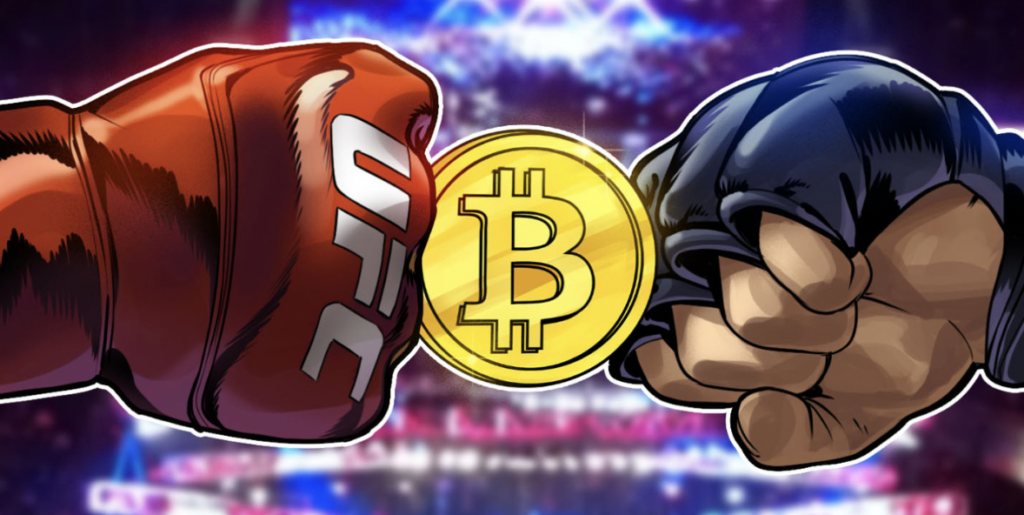 crypto news wrap up cryptocurrency ufc fists bitcoin cartoon