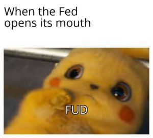 cryptocurrency trading markets when the fed opens it mouth fud meme for decentral publishing