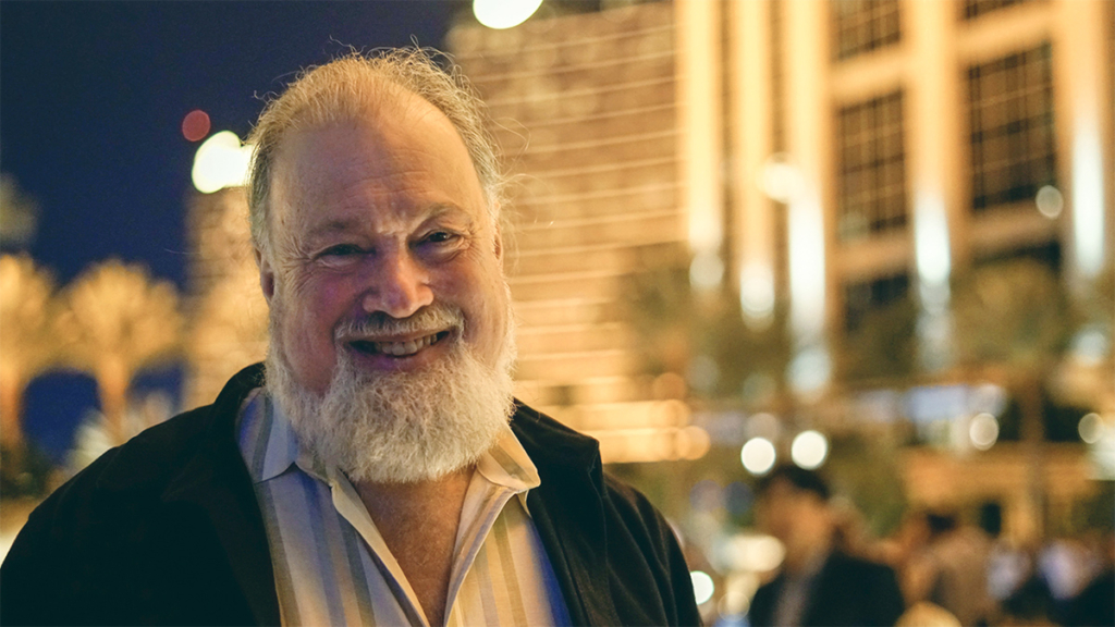 founding fathers of blockchain industry david chaum smiling with beard