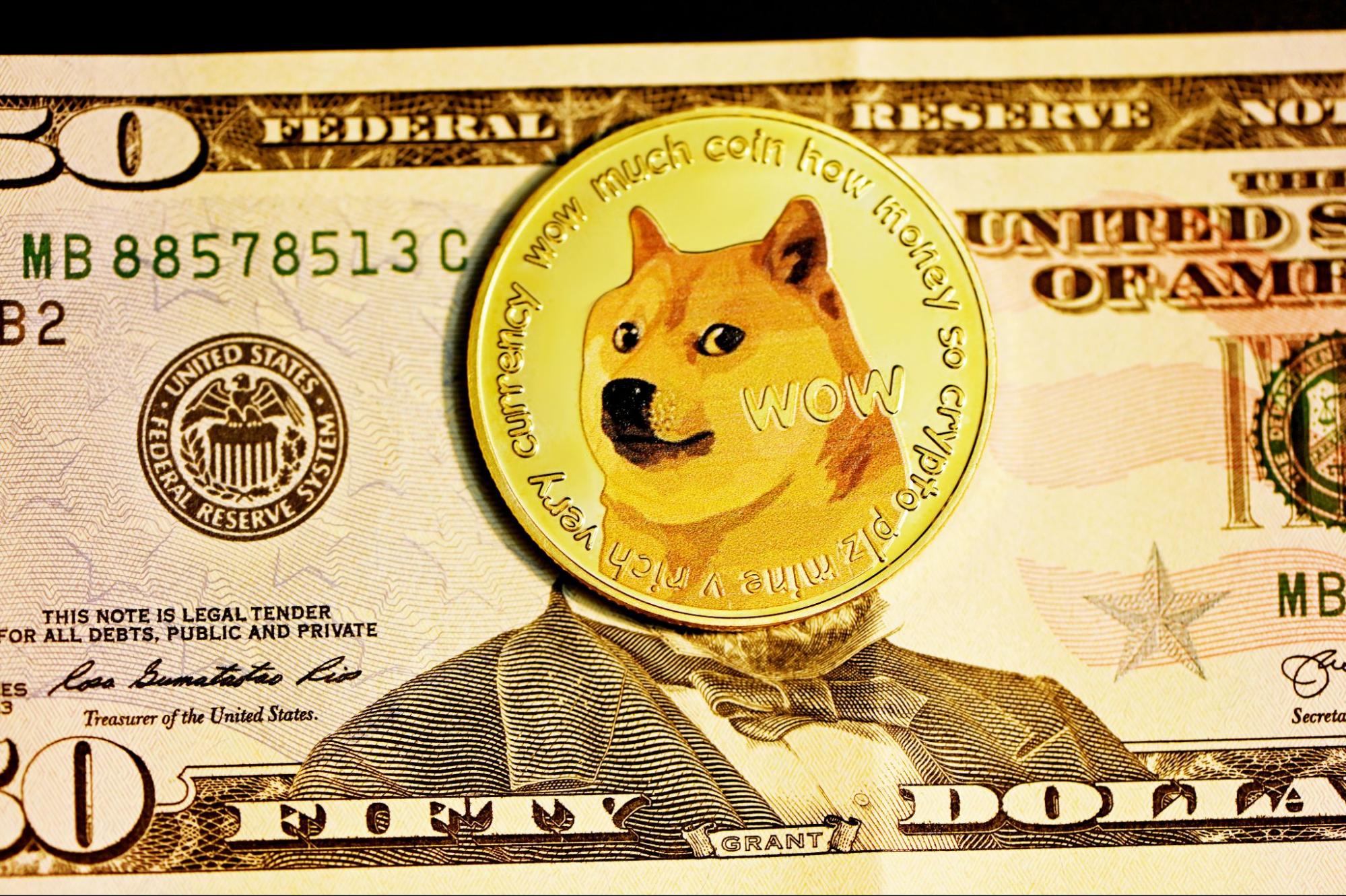 history of monetary systems dogecoin on top fifty dollar bill for decentral publishing