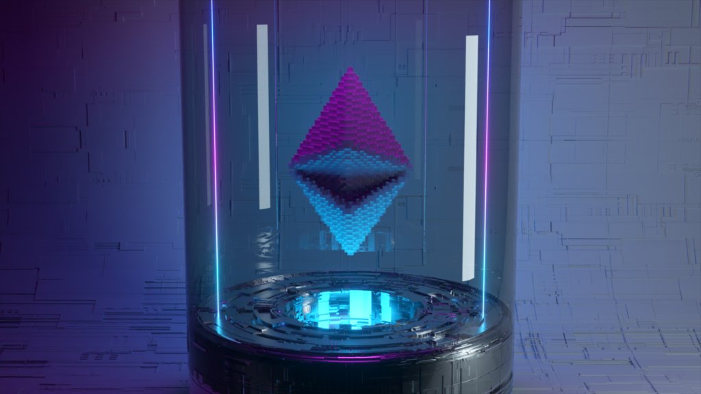 how to value nft art ethereum coin symbol purple blue glass