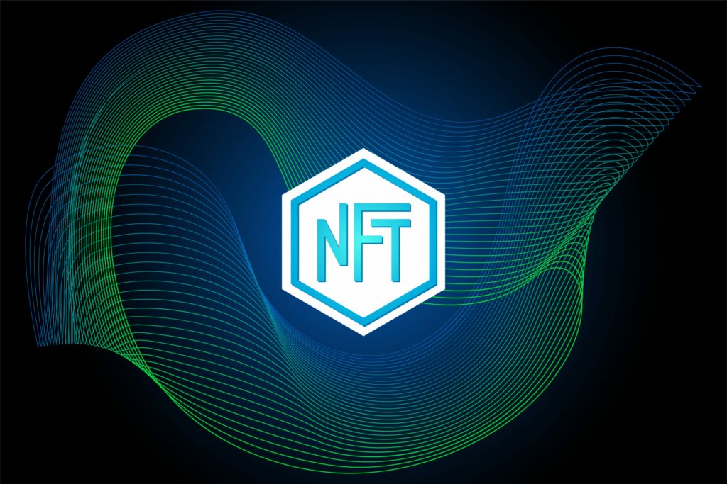 NFT mesh line art blue green black uncensored crypto docuseries decentral publishing