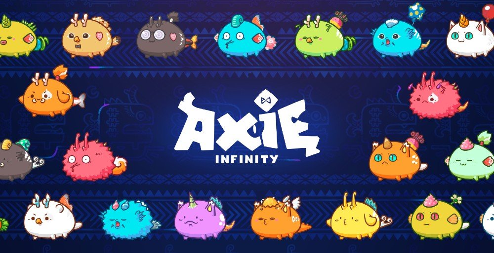 new defi trends axie infinity logo surrounded by images for decentral publishing