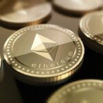 row of ether coins decentral publishing