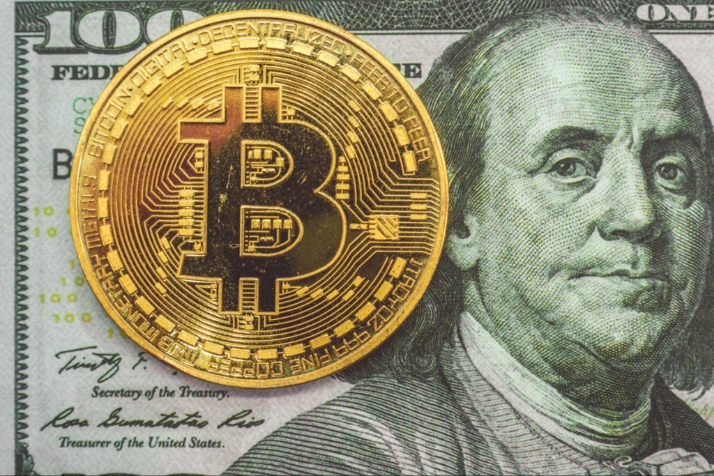 small business crypto guide cryptocurrency gold bitcoin on hundred dollar bill