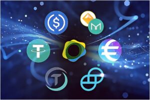 stablecoin-icons-floating-in-digital-space