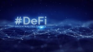 uncensored crypto docuseries episode 5 hashtag defi decentralized finance tagline on a dark blue background for decentral publishing