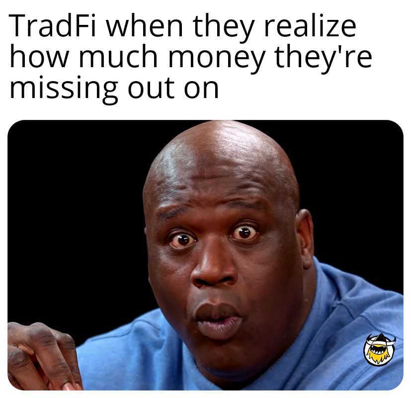 weekly crypto news shaq hot ones meme tradfi by em weber